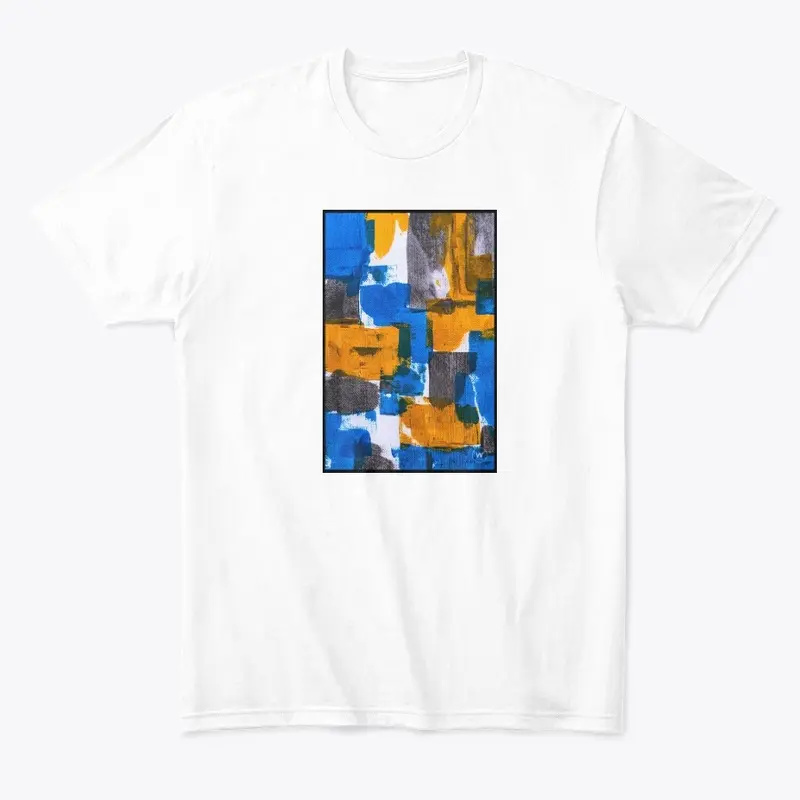 WHITEE "Classic Yellow Blue Art Apparel"